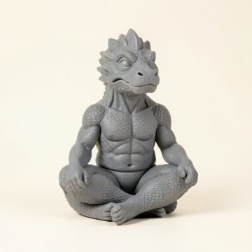 Thermia Whimsical Meditating Dragon Fists Inner Qi Strength Power Figurine (synthetic illustration; no displayed measurements)