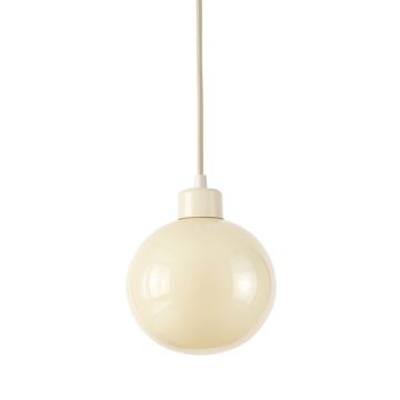 Stone Brook Pendant Light Suspended From One Plain Cable - Cream