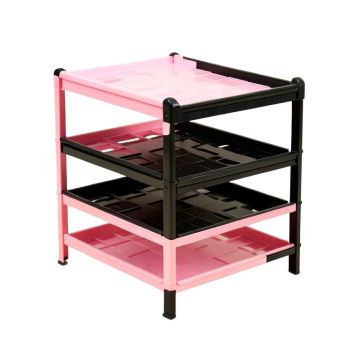 50 Pair Stackable Shoe Rack