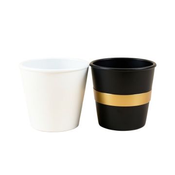 Aiken 2 Piece Metal Pot Planter Set