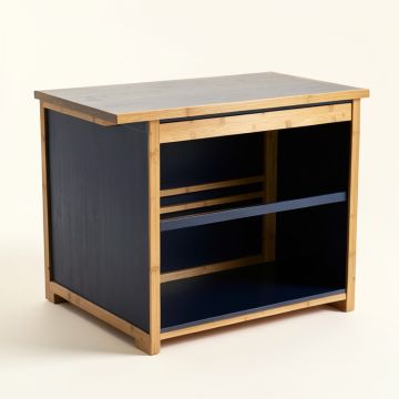 Alder Bend Empty Countertop Canister Rack - Navy (synthetic illustration; no displayed measurements)