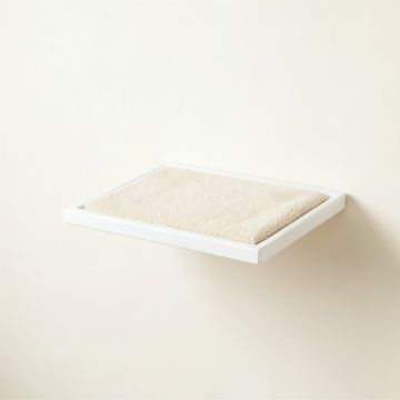 Brook Bridge Wall-Mounted Cat Perch - White (synthetic illustration; no displayed measurements)