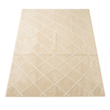 Heath Branch Rectangular Area Rug - Beige (synthetic illustration; no displayed measurements)