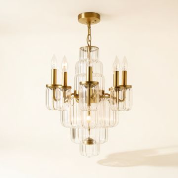 Machen 7 - Light Statement Tiered Chandelier (synthetic illustration; no displayed measurements)