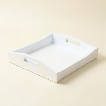 Juniper Bend Serving Tray - White (synthetic illustration; no displayed measurements)