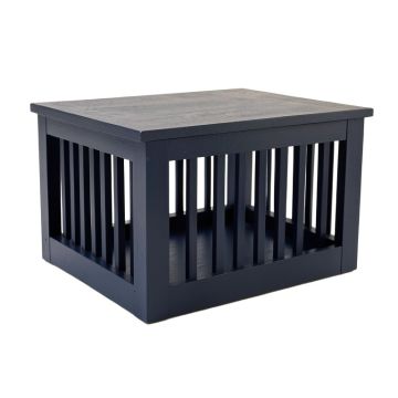 Birch Bluff Empty Furniture-Style Pet Crate - Navy