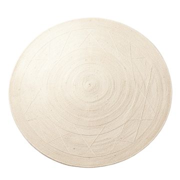 Cliff Bluff Round Area Rug - Ivory