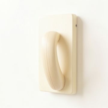 Alder Crest Wall-Mounted Robe Hook - Cream (synthetic illustration; no displayed measurements)