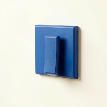 Ridge Branch Wall-Mounted Robe Hook - Blue (synthetic illustration; no displayed measurements)