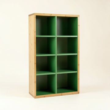 Birch Bridge Freestanding Bookcase - Green (synthetic illustration; no displayed measurements)