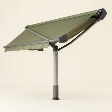 Aleko Motorized Retraction Slope Patio Awning (synthetic illustration; no displayed measurements)