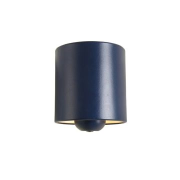 Heath Bluff Wall Sconce Mounted On A Plain Wall - Navy