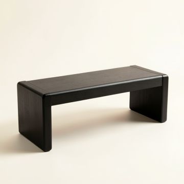 Cliff Edge Indoor Bench - Black (synthetic illustration; no displayed measurements)