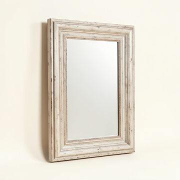 Hollifield Traditional Beveled Distressed Accent Mirror (synthetic illustration; no displayed measurements)