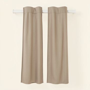 Wayfair Basics Solid Sheer Rod Pocket Curtain Panels (synthetic illustration; no displayed measurements)