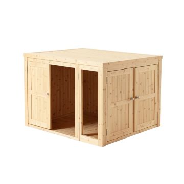 Dune Brook Empty Furniture-Style Litter Enclosure - Beige