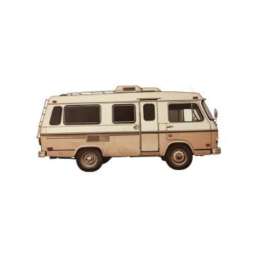 Lake Camper Vintage Advertisement On Wrapped Canvas
