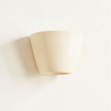 Ridge Canyon Wall Sconce Mounted On A Plain Wall - Ivory (synthetic illustration; no displayed measurements)