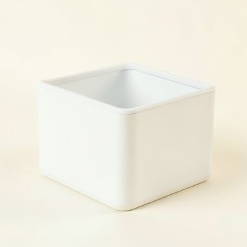 Laurel Brook Empty Railing Planter With Integral Brackets - White (synthetic illustration; no displayed measurements)