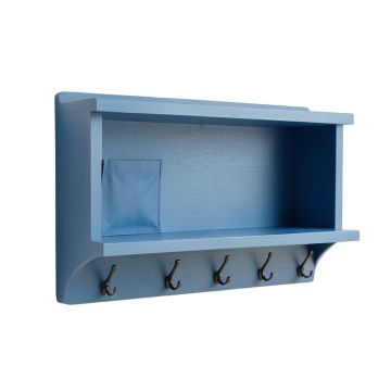 Dawn Bend Wall-Mounted Entryway Organizer Shelf - Blue