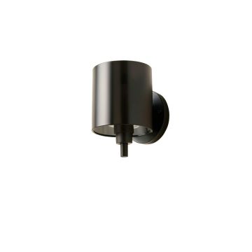 Summit Brook Wall Sconce Mounted On A Plain Wall - Black
