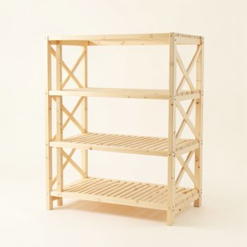 Spruce Branch Empty Seed-Starting Shelving Unit Without Lights - Ivory (synthetic illustration; no displayed measurements)