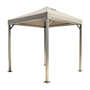 10 Ft. W X 10 Ft. D Aluminum Pergola With Canopy