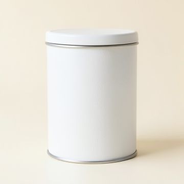 Ridge Bridge Storage Canister With Lid - White (synthetic illustration; no displayed measurements)