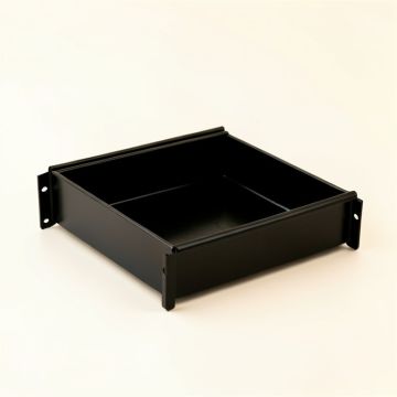 Heath Fold Empty Under-Desk Cable Tray - Black (synthetic illustration; no displayed measurements)