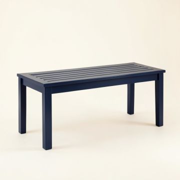 Dune Falls Indoor Bench - Navy (synthetic illustration; no displayed measurements)