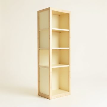 Hill Bluff Narrow Cubby Tower - Cream (synthetic illustration; no displayed measurements)