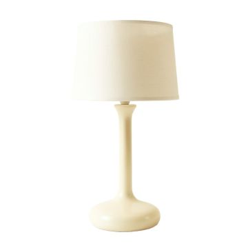 Hill Canyon Table Lamp With A Plain Fabric Shade - Ivory