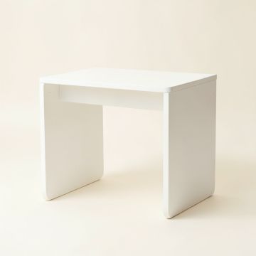Hazel Arc Small Writing Desk - White (synthetic illustration; no displayed measurements)