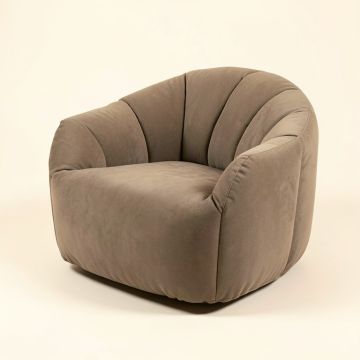 Cocoon 39.4 '' Wide Tufted Polyester Balloon Chair (synthetic illustration; no displayed measurements)