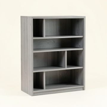 Elm Dale Freestanding Bookcase - Gray (synthetic illustration; no displayed measurements)