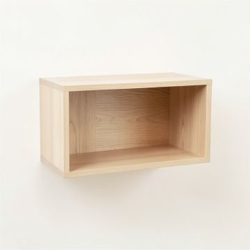 Oak Bridge Wall-Mounted Shelf - Beige (synthetic illustration; no displayed measurements)