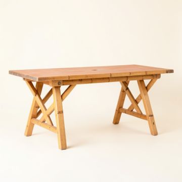 Alder Crossing Empty Workshop Workbench - Terracotta (synthetic illustration; no displayed measurements)