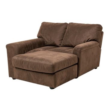 Demush Microfiber/Microsuede Sleeper Sofa & Chaise