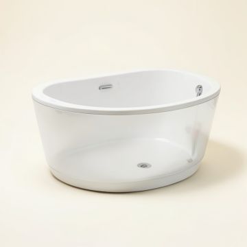 Mermaid 71 '' X 34 '' Freestanding Soaking Bathtub (synthetic illustration; no displayed measurements)