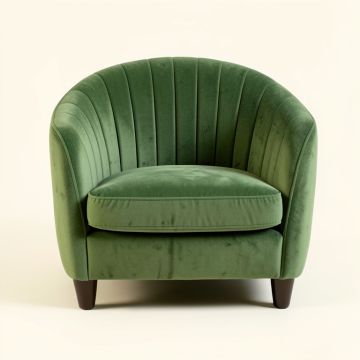 Bay Bridge Upholstered Armchair - Green (synthetic illustration; no displayed measurements)