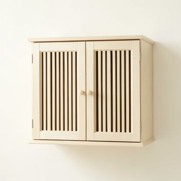 Vale Bend Wall-Mounted Laundry Cabinet - Ivory (synthetic illustration; no displayed measurements)