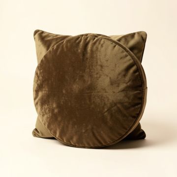 Tuten Crushed Velvet Round Throw Pillow (synthetic illustration; no displayed measurements)