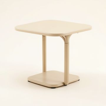 Stone Bend Compact Balcony Table - Beige (synthetic illustration; no displayed measurements)