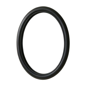 Brook Crest Framed Wall Mirror - Black