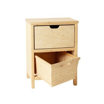 Glen Brook Freestanding Pull-Out Hamper Cabinet - Beige