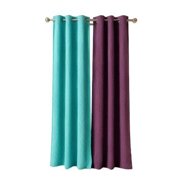 Armlin Quatrefoil Geometric Sheer Grommet Single Curtain Panel