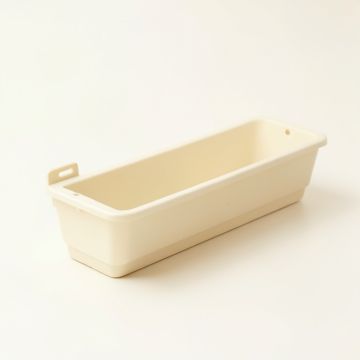 Hill Bridge Empty Railing Planter With Integral Brackets - Ivory (synthetic illustration; no displayed measurements)