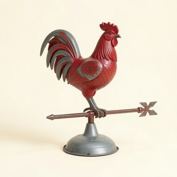 Gerde Metal Rooster Decorative Weathervane (synthetic illustration; no displayed measurements)