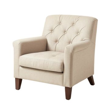 Howington 39 '' Wide Tufted Linen Armchair