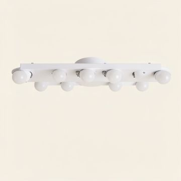 10-Light Dimmable Led White Vanity Light (synthetic illustration; no displayed measurements)